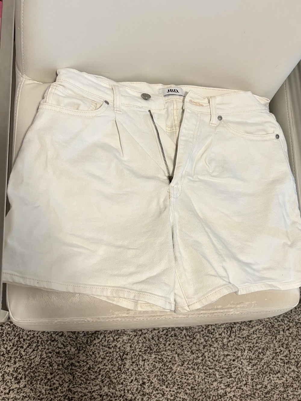 White High-Rise Women’s Shorts
